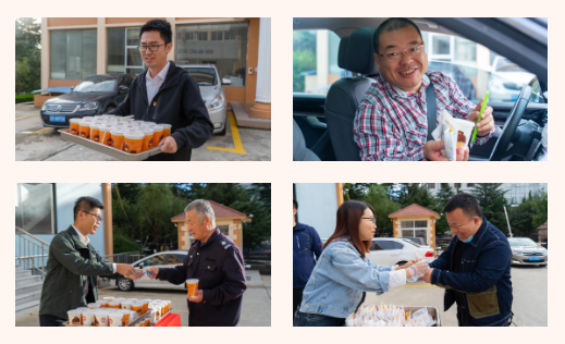 党员幼同伴送爱心早餐